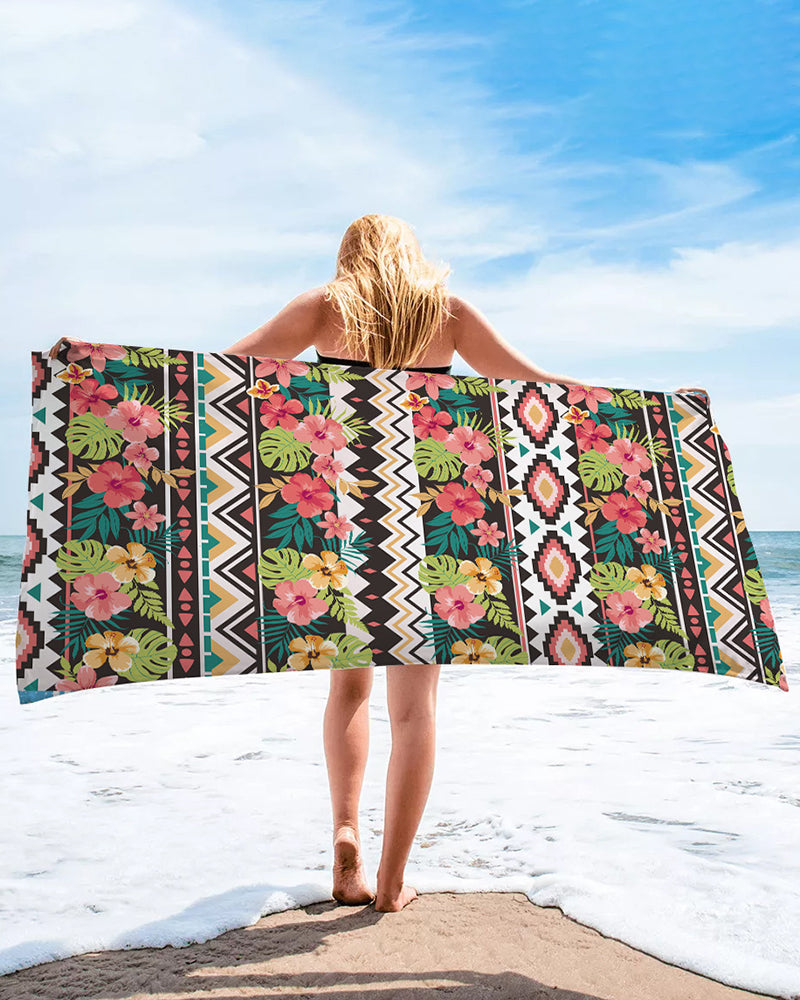 printed beach towel