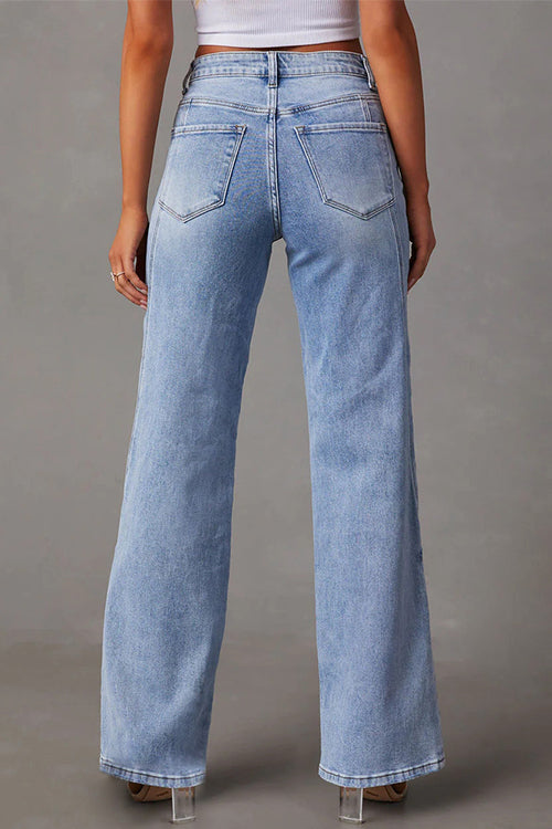 Margovil Timeless Distressed Straight Leg Splice Jeans