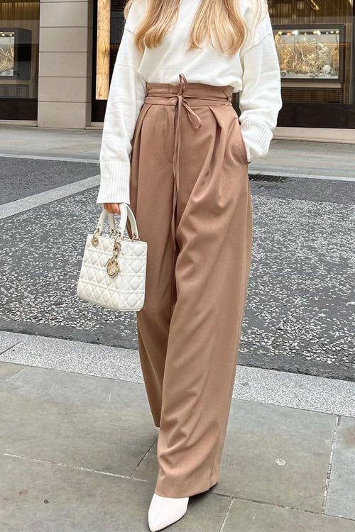 Margovil High Waist Business Wide Leg Palazzo Pants