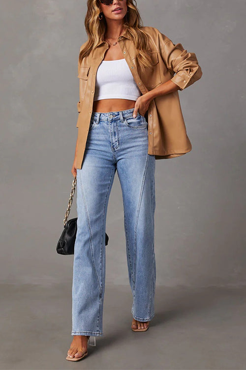 Margovil Timeless Distressed Straight Leg Splice Jeans