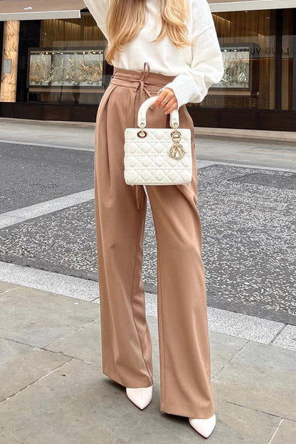 Margovil High Waist Business Wide Leg Palazzo Pants