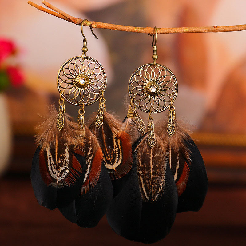 Fashion Bohemian Earrings Accessories(7 Colors) Black One Size