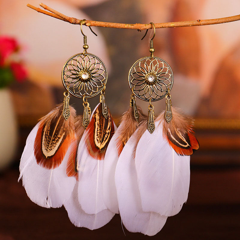 Fashion Bohemian Earrings Accessories(7 Colors) White One Size