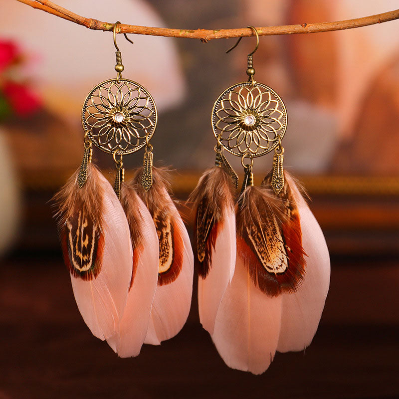 Fashion Bohemian Earrings Accessories(7 Colors) Light Pink One Size