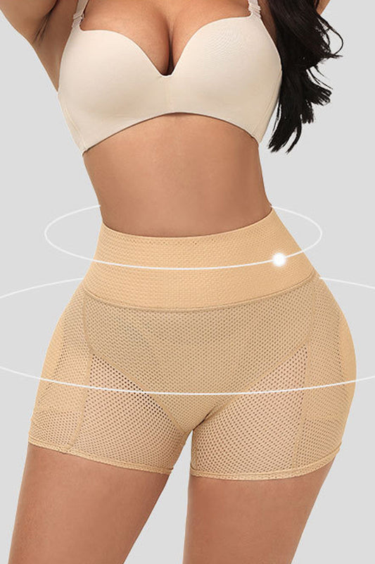 Fashion Casual Patchwork Solid See-through Bustiers Apricot