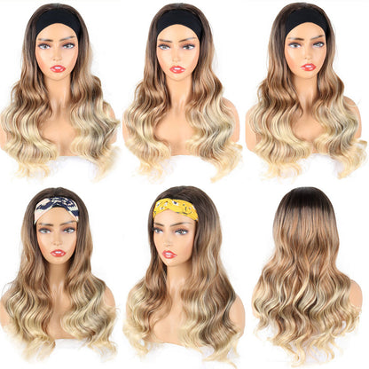 Fashion Casual Gradual Change Patchwork Wigs (Without Headscarf)