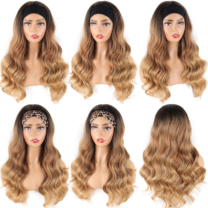 Fashion Casual Gradual Change Patchwork Wigs (Without Headscarf)