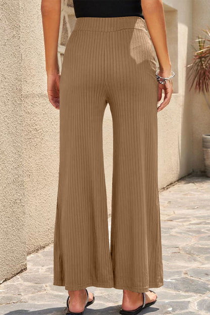 Casual Straight Mid Waist Straight Solid Color Bottoms(6 Colors)