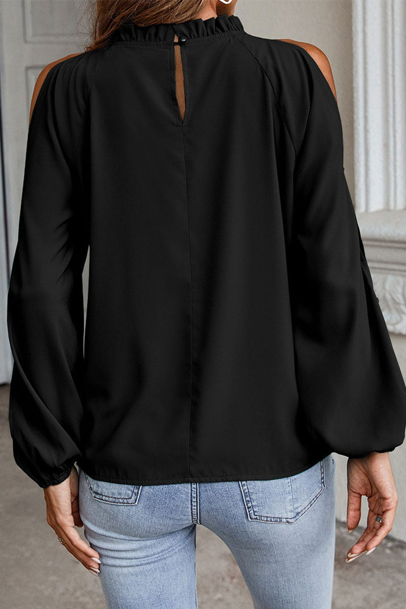 Elegant Solid Half A Turtleneck Tops