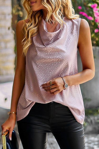 Casual Sweet Solid Patchwork Scarf Collar Tops Pink