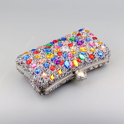 Casual Patchwork Chains Rhinestone Bags