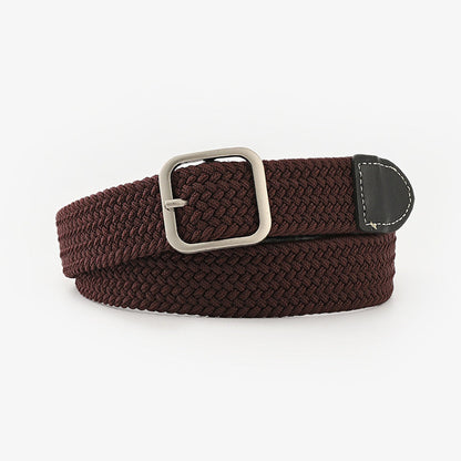 Casual Daily Solid Patchwork Belts(5 Colors) Coffee One Size