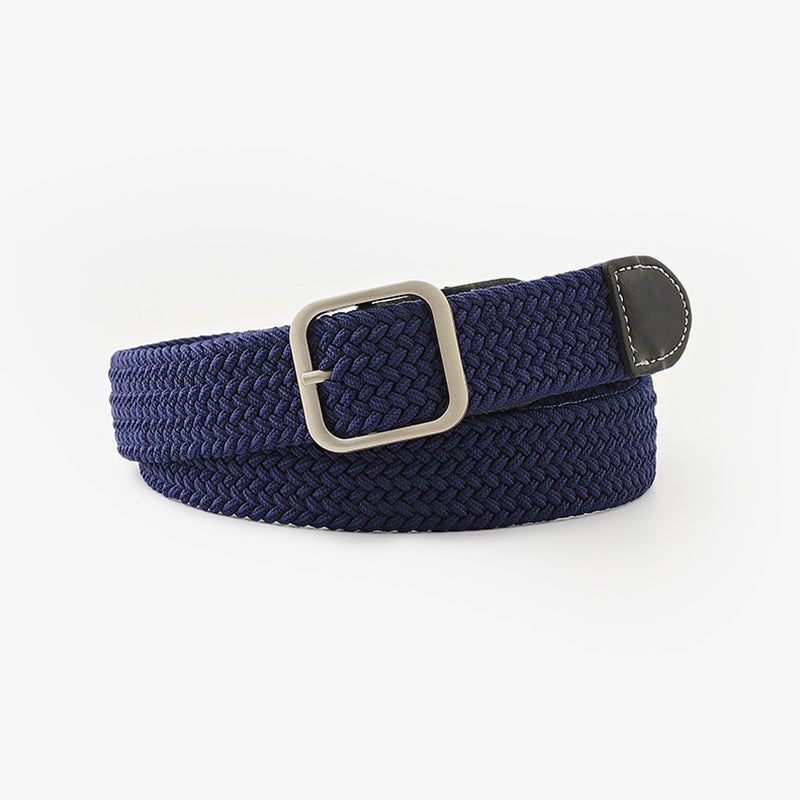 Casual Daily Solid Patchwork Belts(5 Colors) Navy Blue One Size