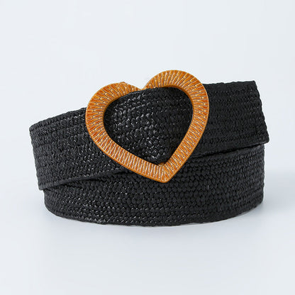 Casual Daily Solid Patchwork Belts Black One Size