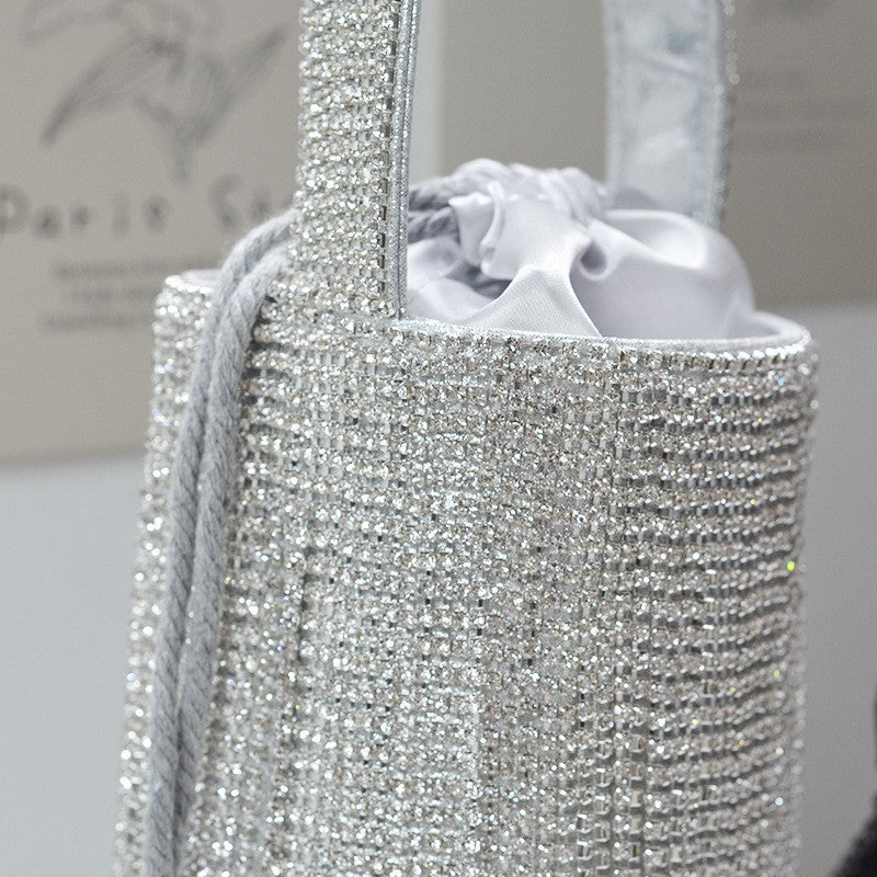 Casual Daily Party Patchwork Rhinestone Tassel Bags