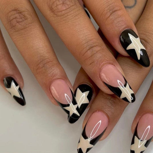 Casual The stars Basic Nail Paste Black One Size