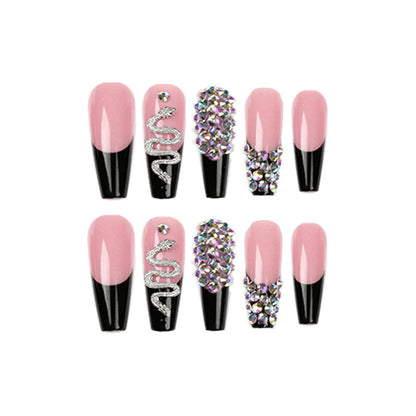 Casual Daily Patchwork Rhinestone Nail Paste