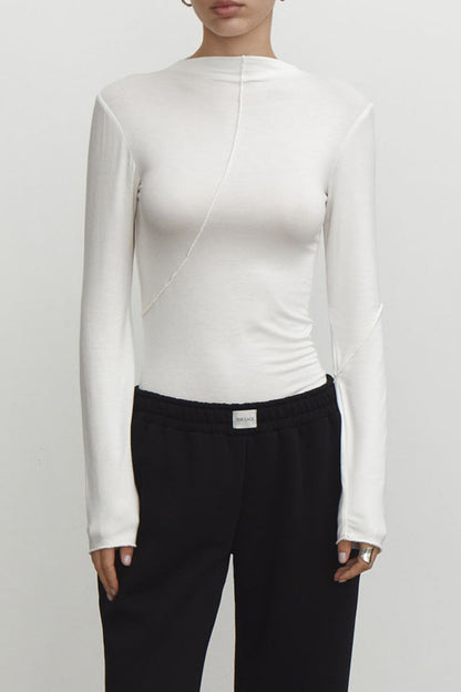 Casual Simplicity Solid Half A Turtleneck Tops