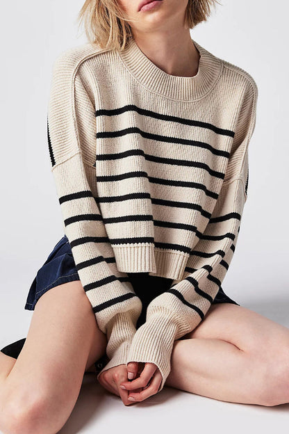 Casual Solid Patchwork O Neck Tops