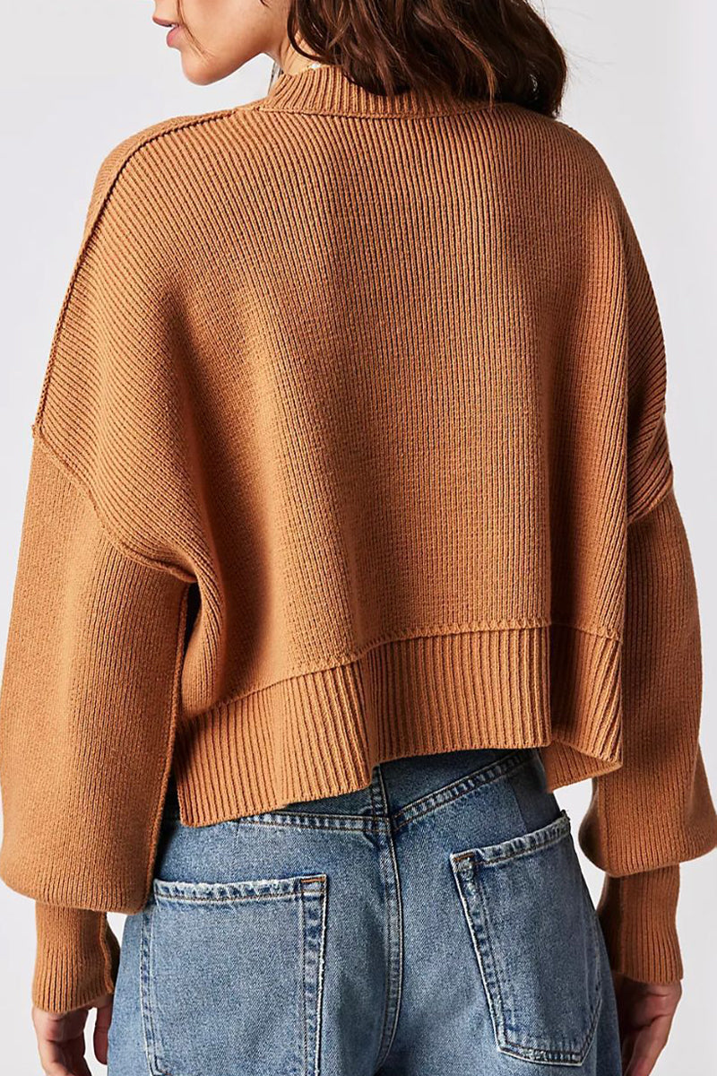 Casual Solid Patchwork O Neck Tops