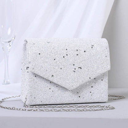 Casual Daily Solid Patchwork Chains Bags White One Size