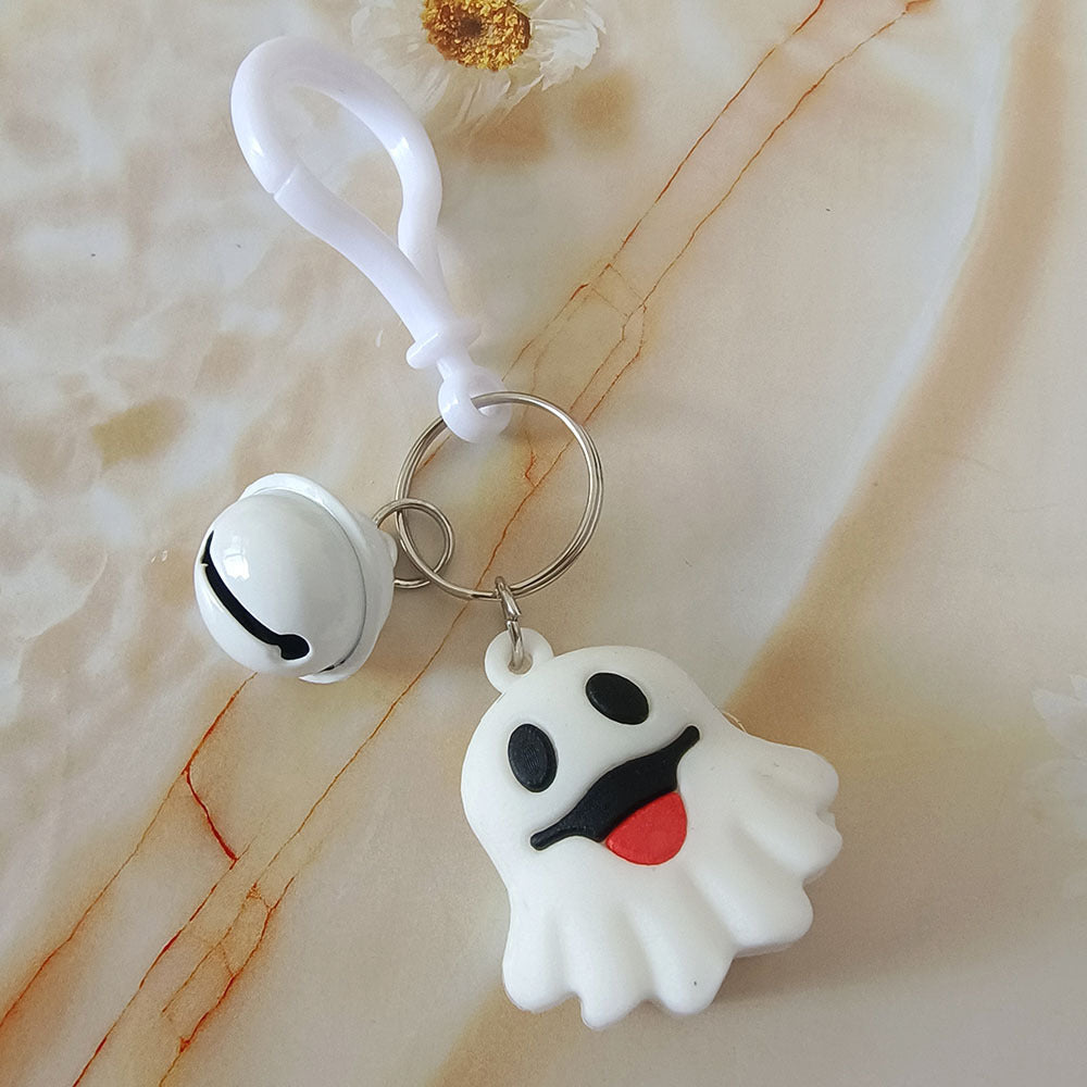 Halloween Cartoon Doll Keychain White One Size