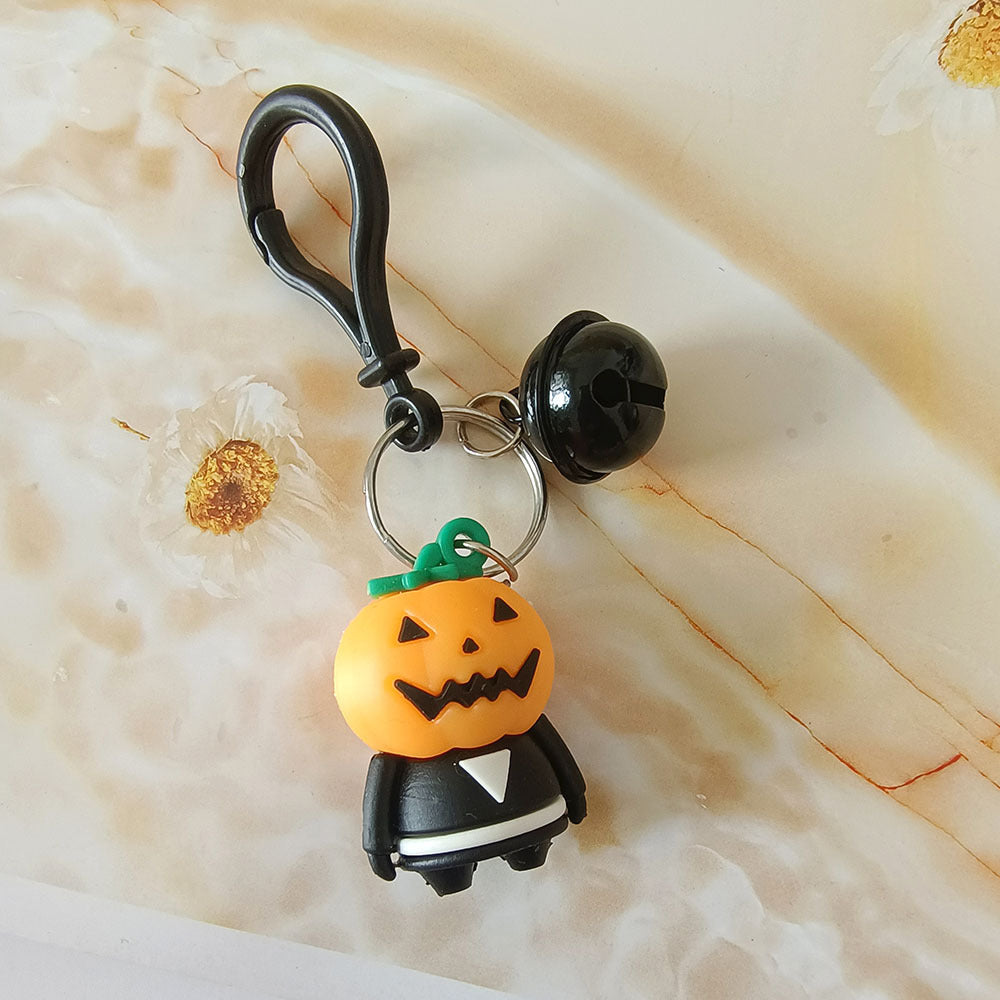 Halloween Cartoon Doll Keychain Yellow One Size