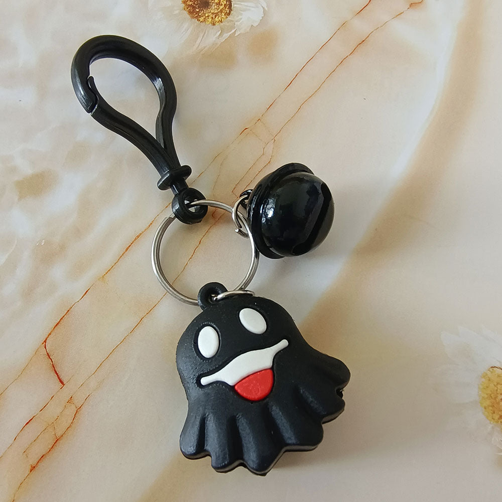 Halloween Cartoon Doll Keychain Black One Size