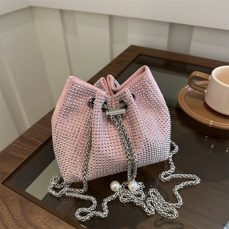 Prominente Elegante Solid Pearl Strass Taschen