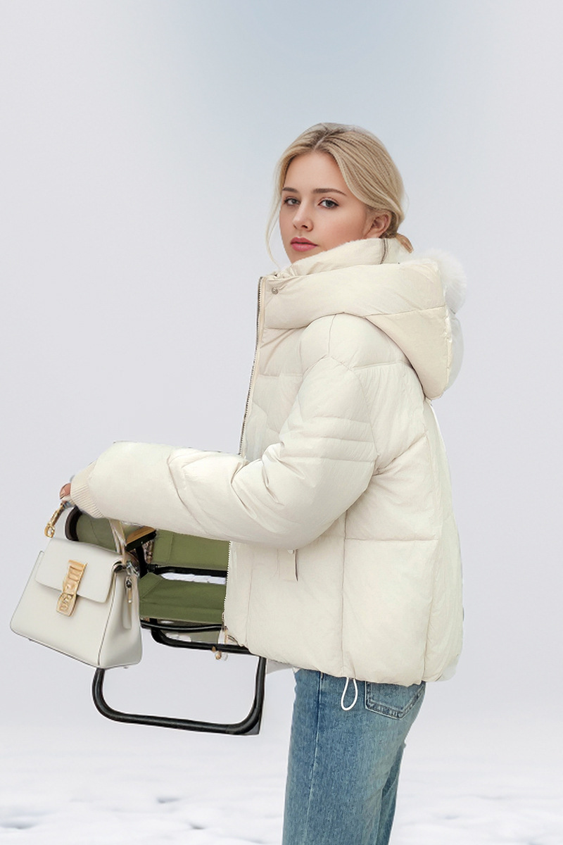 Manteau à capuche décontracté en coton avec poche zippée et poche quotidienne (4 couleurs)