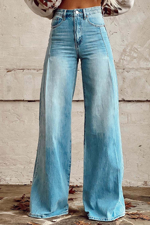 Margovil – Modische Distressed-Jeans mit weitem Bein