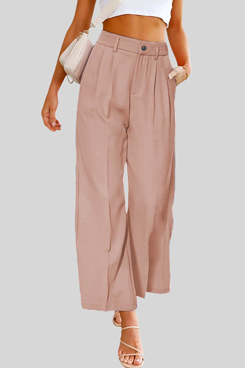 Margovil High Waist Wide Leg Pants with Pockets