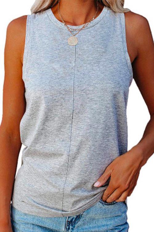 Margovil Crewneck Sleeveless Cozy Top