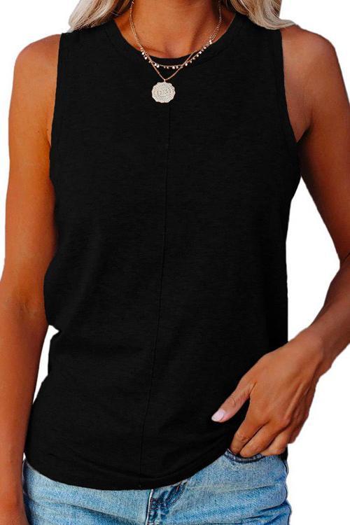 Margovil Crewneck Sleeveless Cozy Top