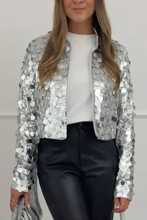 Veste courte à sequins ouverte sur le devant Margovil