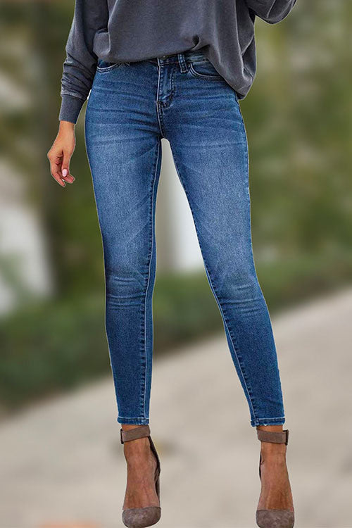 Margovil Stretchy Mid Rise Skinny Denim Pants