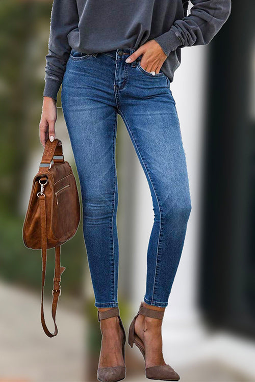 Margovil Stretchy Mid Rise Skinny Denim Pants