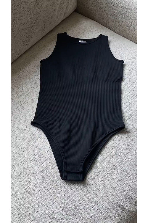 Margovil Sleeveless Stretchy Triangle Swim Inspired Bodysuit