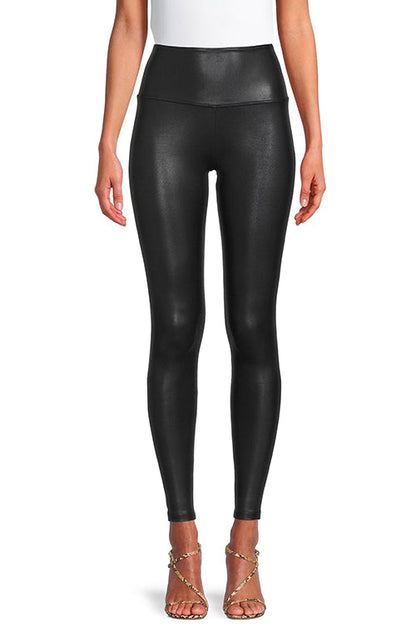 Margovil High Waist Faux Leather Full-length Leggings