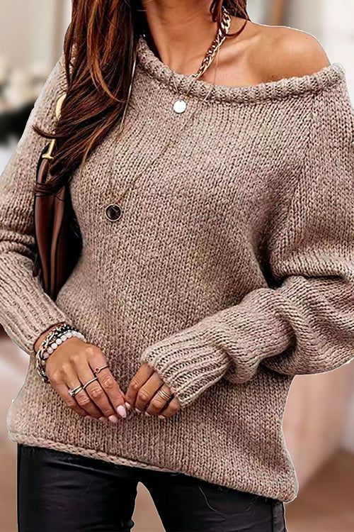 Margovil Long Sleeve Knit Pullover Sweater