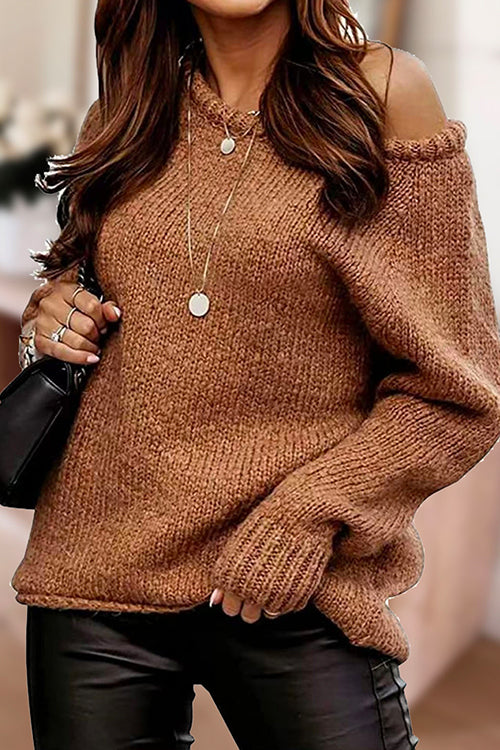 Margovil Long Sleeve Knit Pullover Sweater