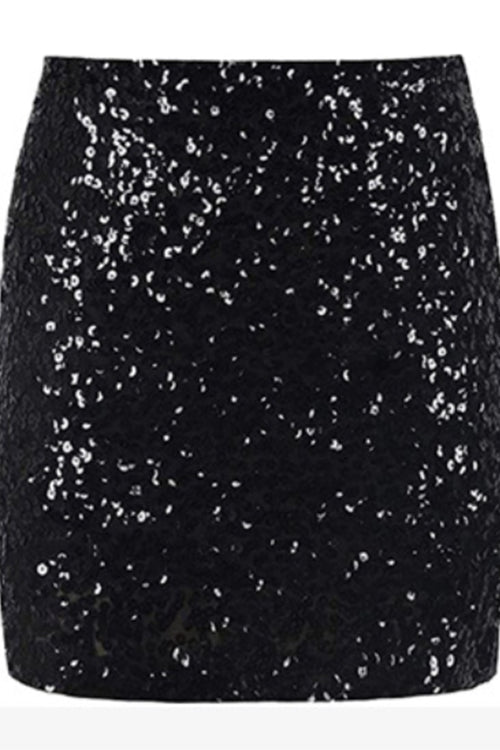 Margovil Sparkly Sequin Mini Skirt