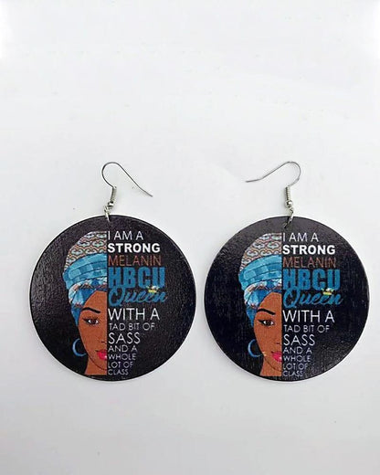 Black Lives Matter Wooden Earrings