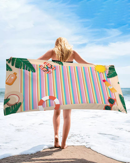 printed beach towel