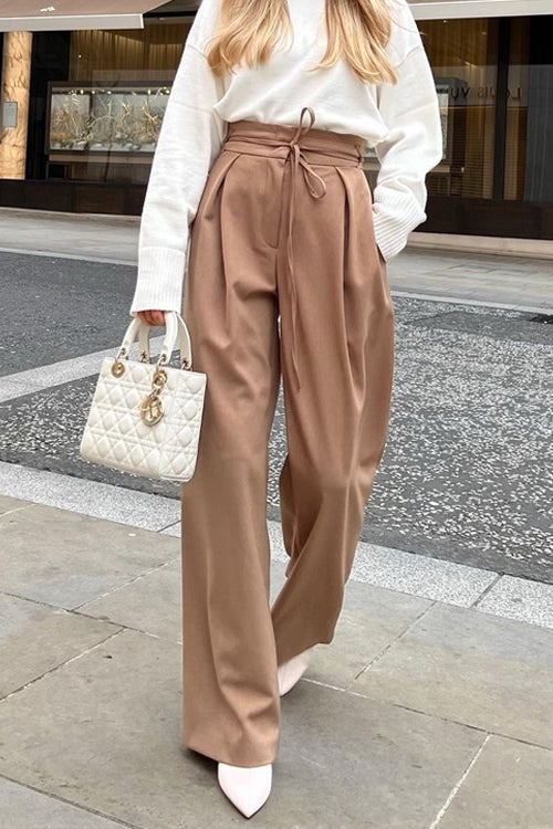 Margovil High Waist Business Wide Leg Palazzo Pants