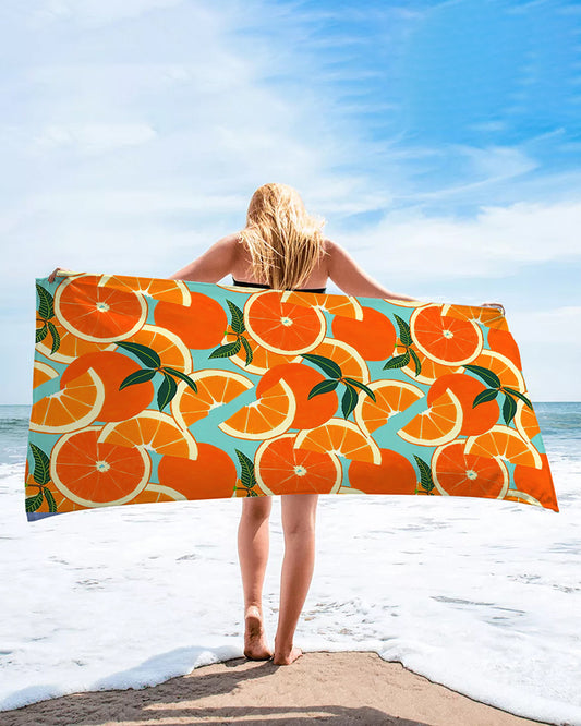 printed beach towel